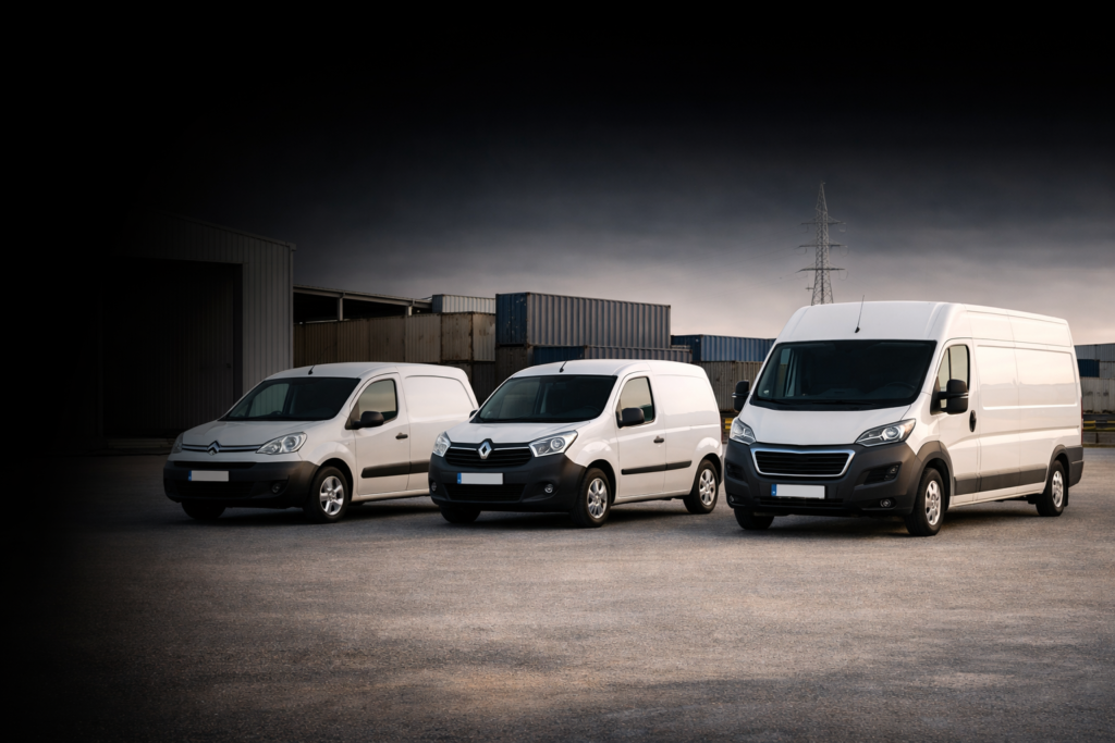 furgonetas de segunda mano en Girona listas para trabajar en polígono industrial