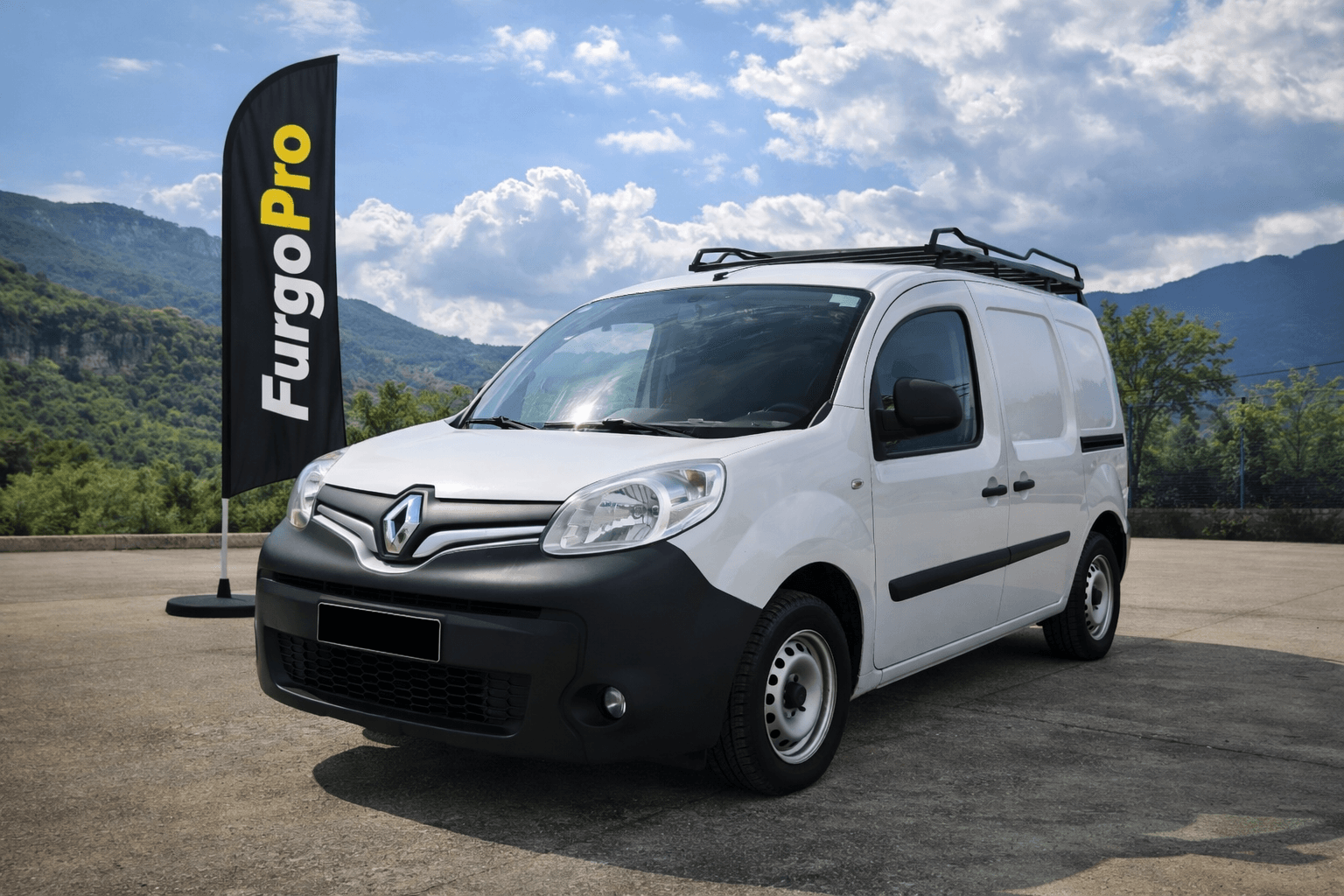 renault kangoo furgon 2016 blanca vista frontal
