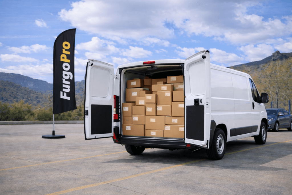 peugeot boxer mediana talla m para reparto de segunda mano en parking