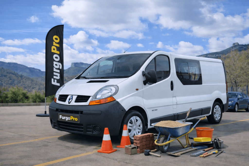 furgoneta mediana industrial para profesionales y carga diaria