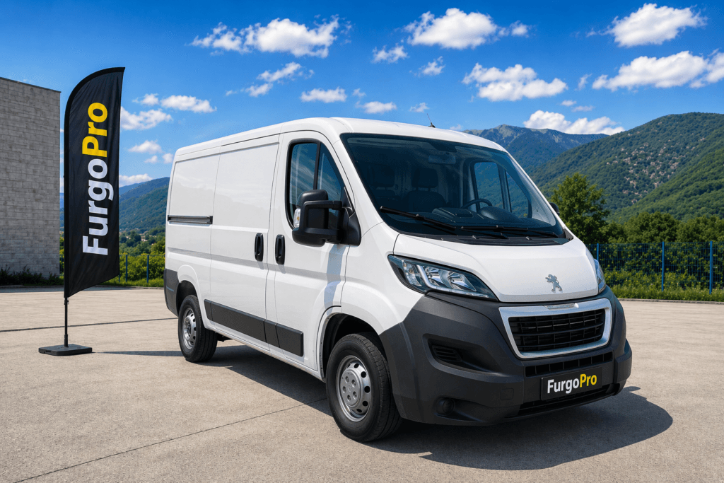peugeot boxer l2h1 2019 vista frontal exterior en girona
