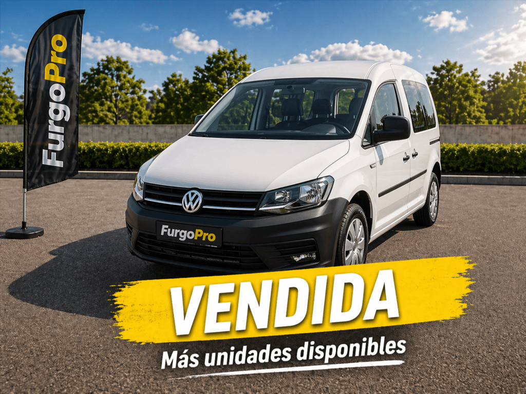 Volkswagen Caddy blanca de segunda mano vendida en girona por furgopro