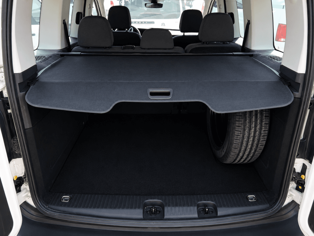 Zona de carga Volkswagen Caddy Origin 4Motion 2021 furgoneta diésel tracción 4x4 en venta en FurgoPro Girona
