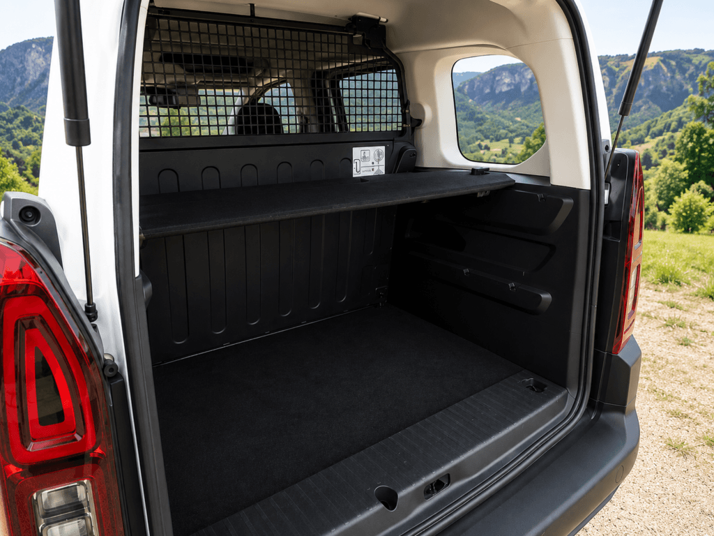 Zona de carga vacía Opel Combo Cargo furgoneta medidas