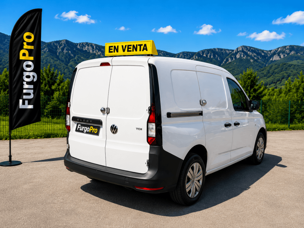 Volkswagen Caddy 4x4 vista trasera pilotos furgoneta 2022