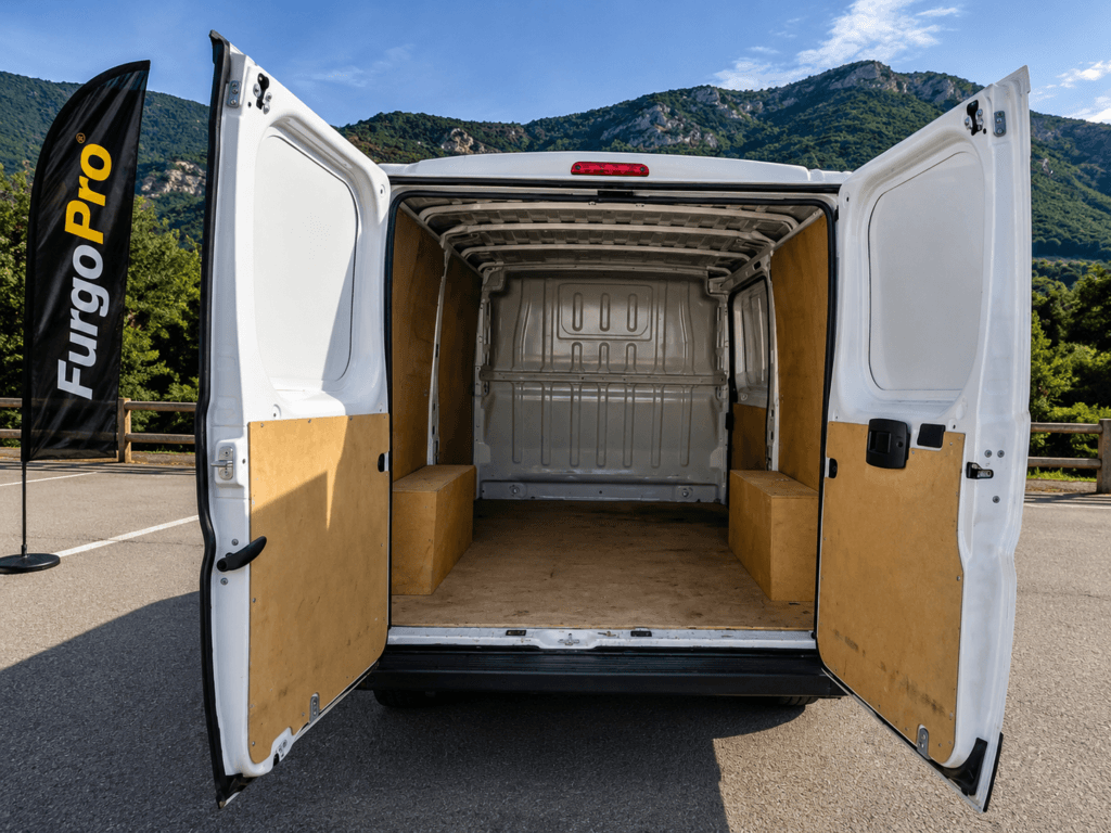Zona de carga vacía Fiat Ducato furgón medidas