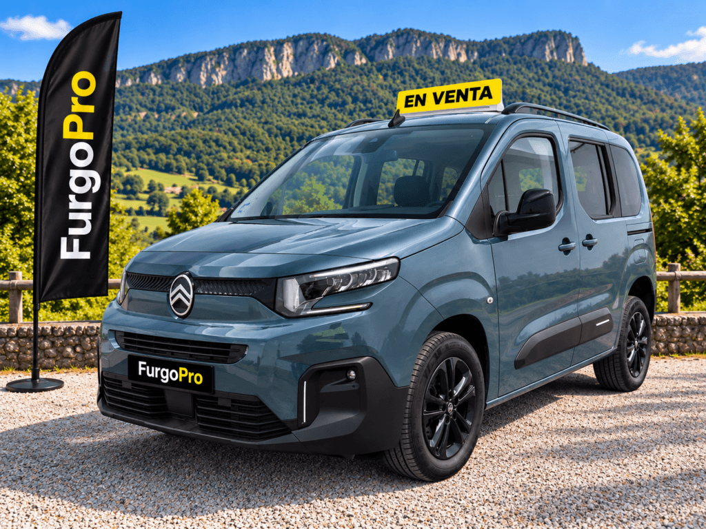 Citroën Berlingo lateral izquierdo carrocería verde segunda mano