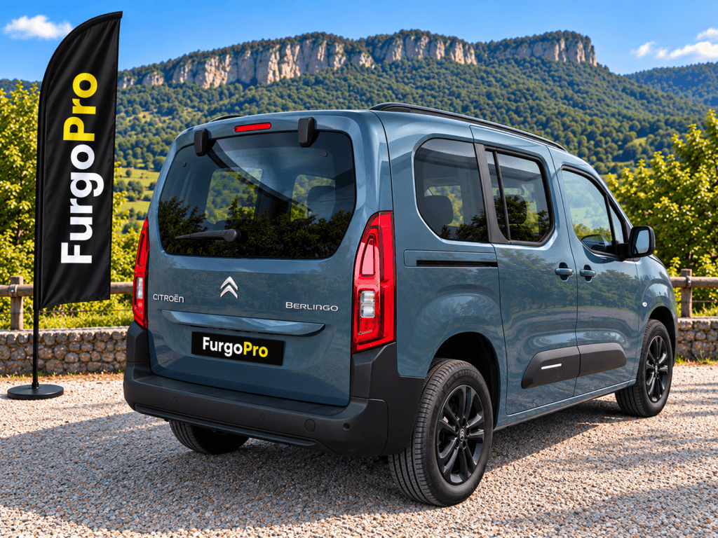 Citroën Berlingo Plus lateral derecho familiar ocasión 2024 verde metalizado