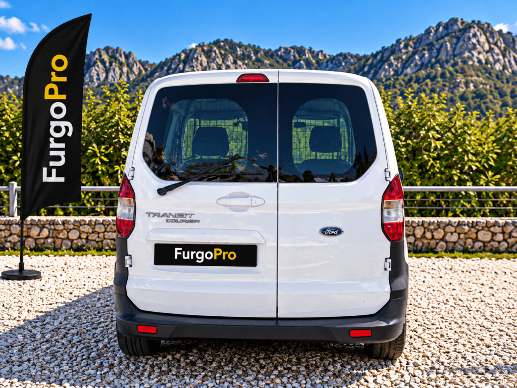 Ford Transit Courier Kombi vista trasera con muy pocos kilometros