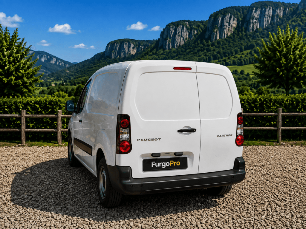 Peugeot Partner Furgón 2019 vista lateral y trasera