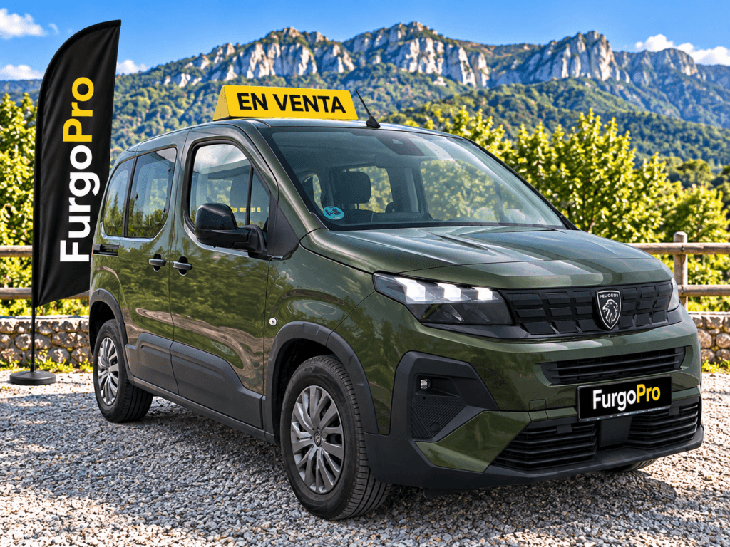 Peugeot Rifter Allure lateral derecho familiar ocasión 2025 verde metalizado