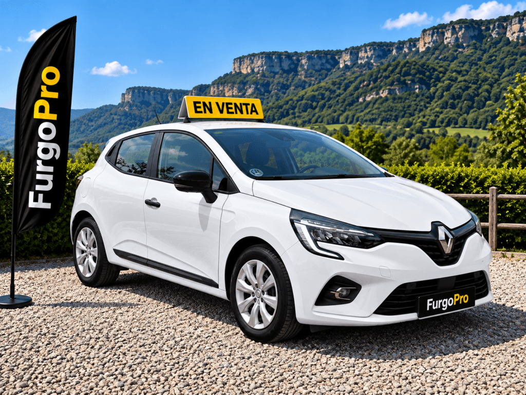 Renault Clio Business de segunda mano vista lateral con pocos kilómetros