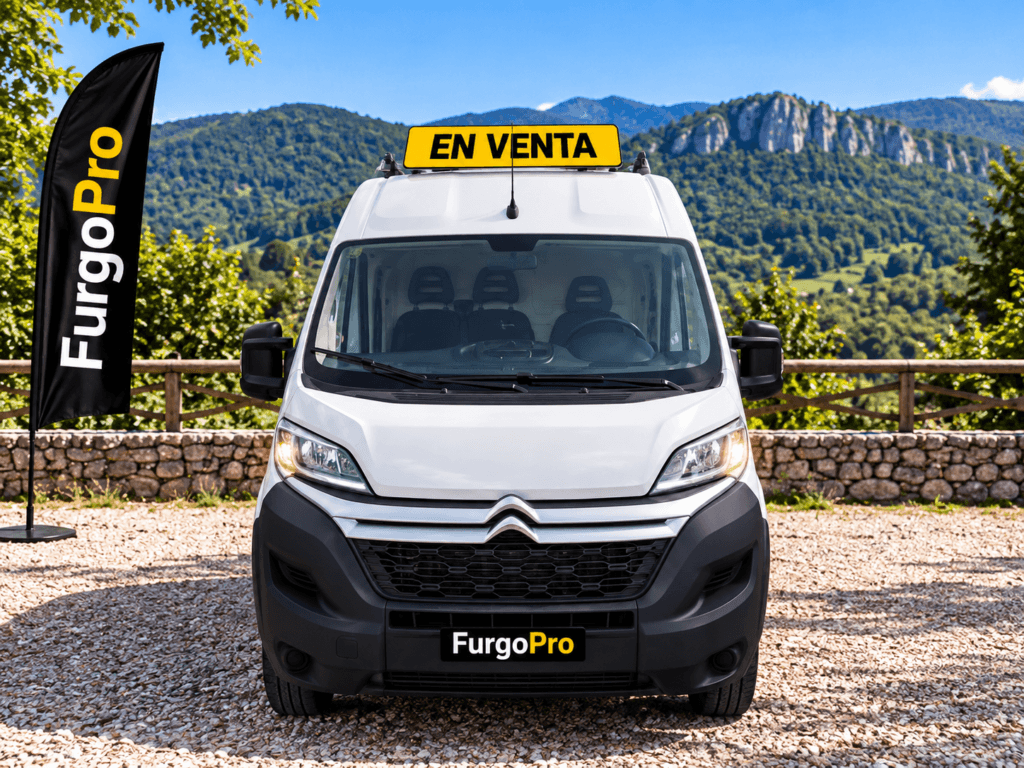 vista delantera de la citroen jumper l2h2 de segunda mano
